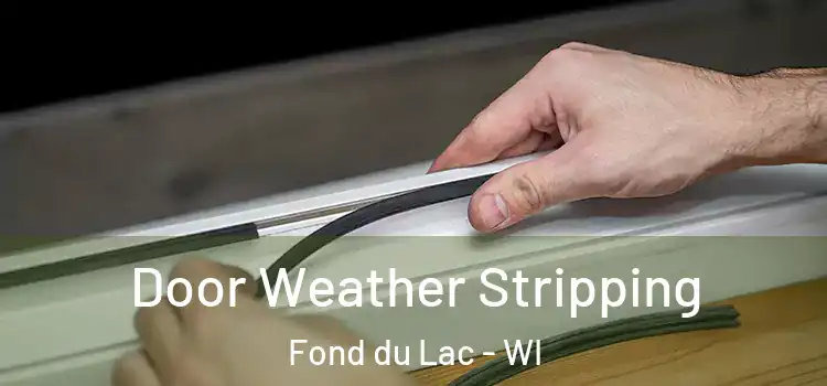 Door Weather Stripping Fond du Lac - WI