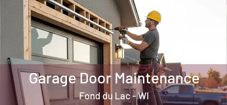 Garage Door Maintenance Fond du Lac - WI